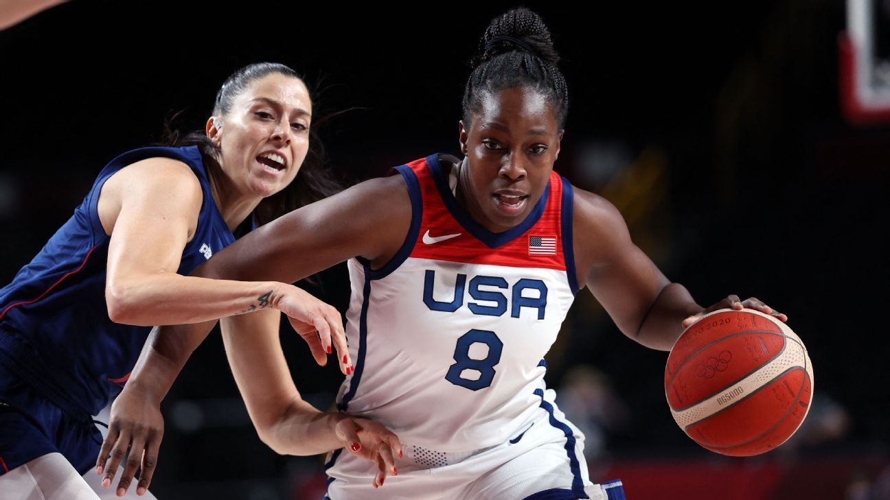 Olympics 2021 - U.S. women's basketball one step closer to seventh consecutive O..