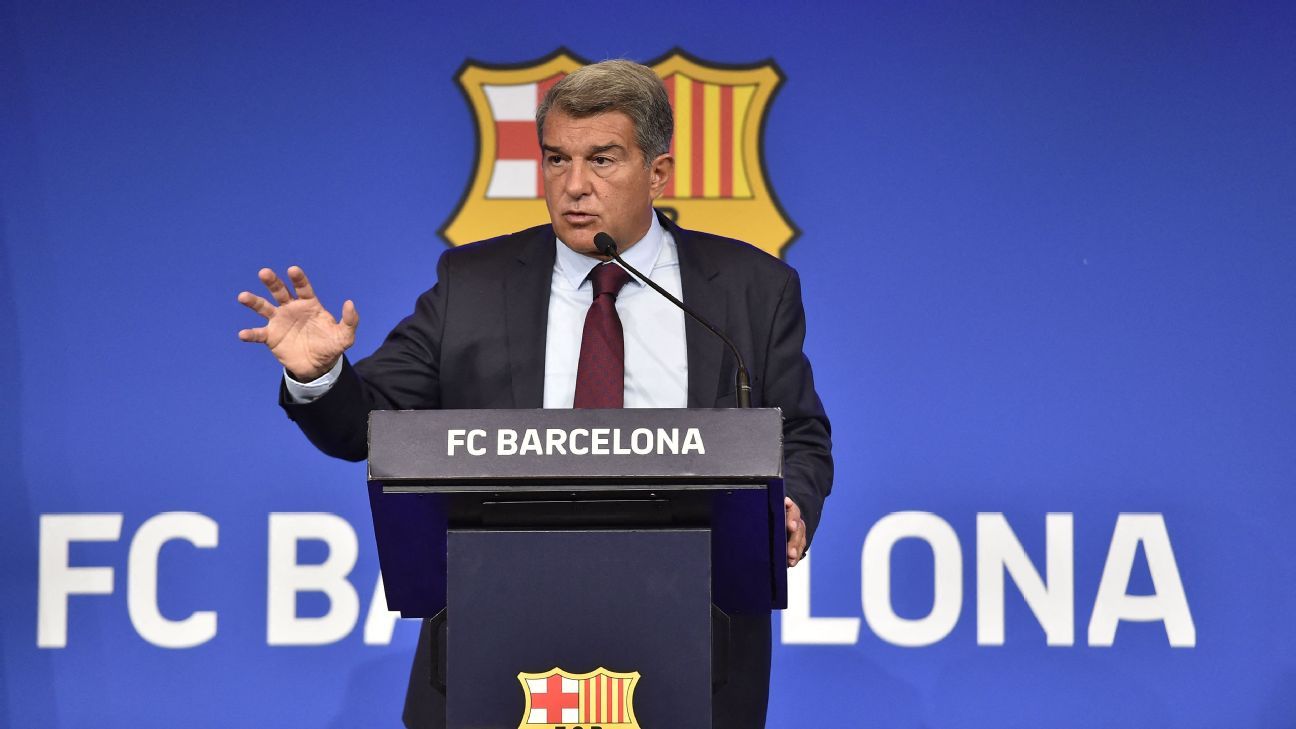 Barcelona president Joan Laporta says no one bigger than the club; negotiations at end