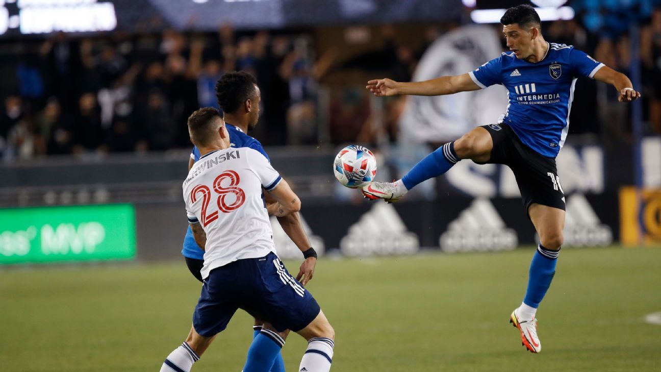 San Jose Earthquakes vs. Vancouver Whitecaps - Football Match Report ...