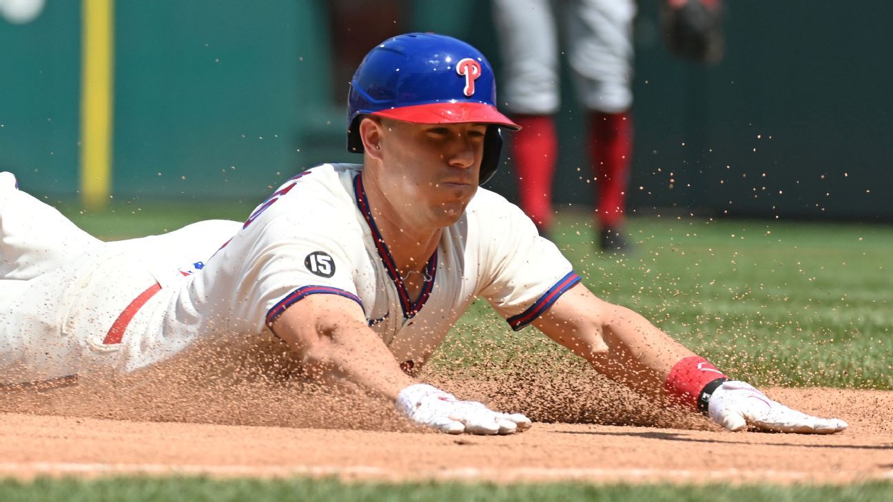 Philadelphia Phillies' J.T. Realmuto in action during the baseball