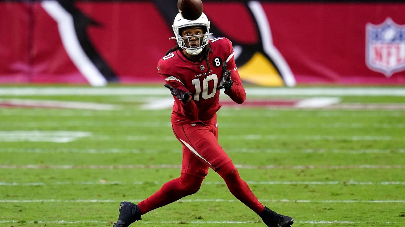 Sources – Arizona Cardinals WR DeAndre Hopkins expected to miss rest of regular season with knee sprain – ESPN