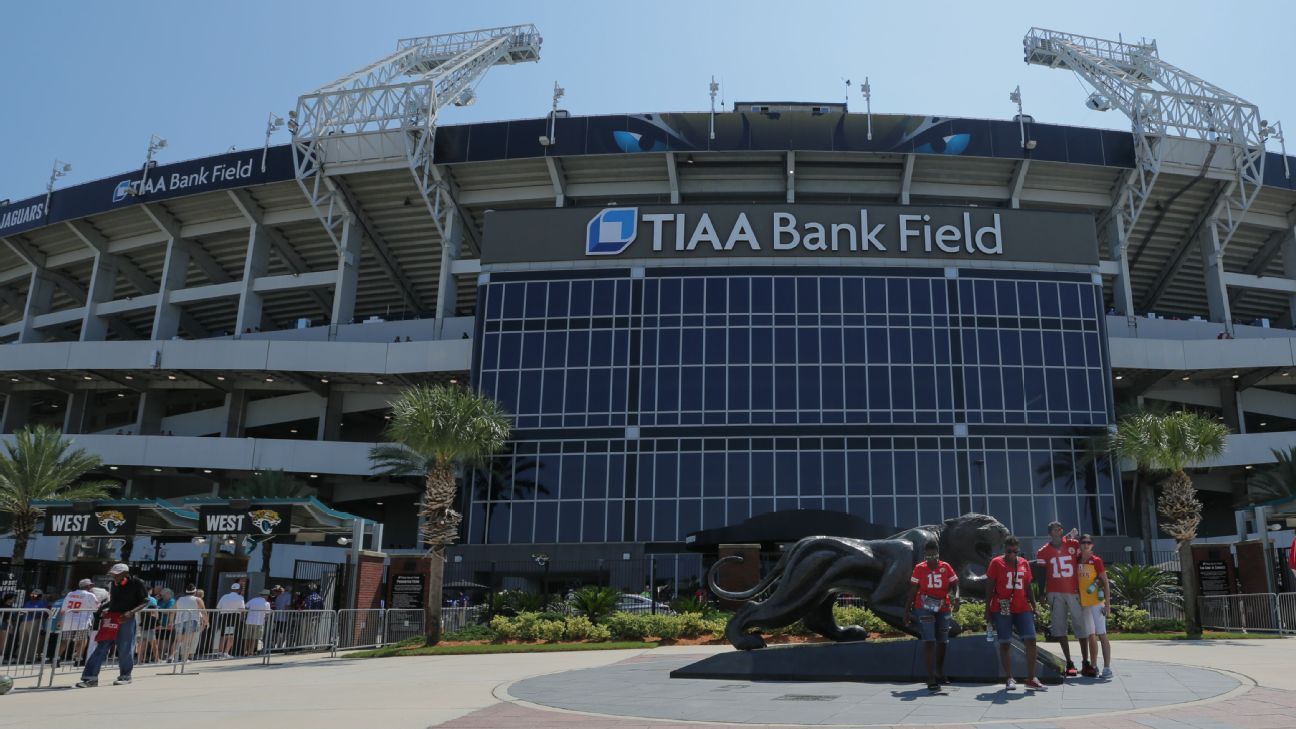 Jacksonville to host New Orleans Saints' opener against Green Bay Packers