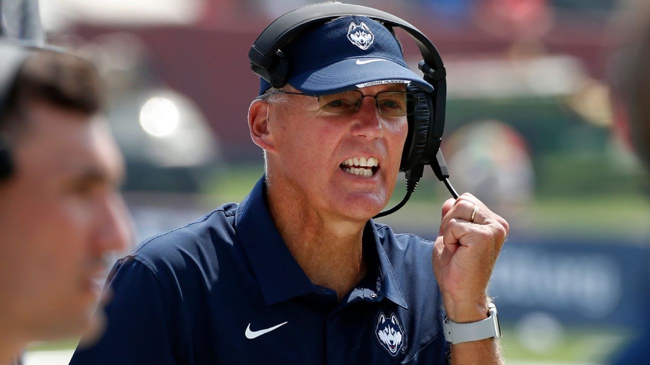 UConn says football coach Randy Edsall to step down immediately, instead of at season's end