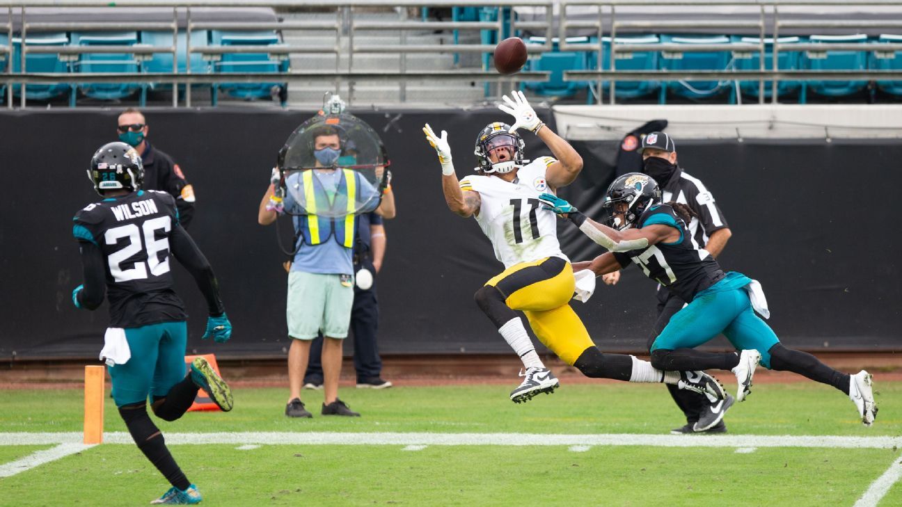 Pittsburgh Steelers WR Chase Claypool won't play vs. Green Bay Packers due to ha..