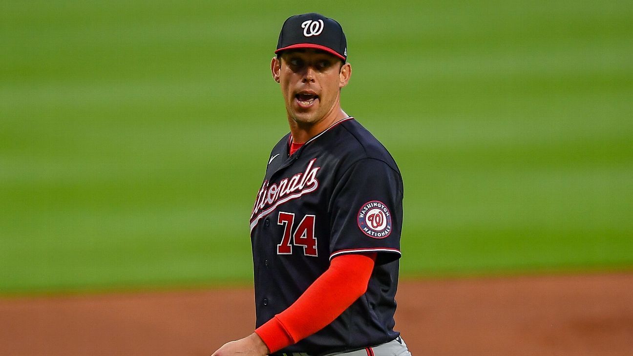Sean Nolin of Washington Nationals receives 5 games for HBP;  appellation suspension