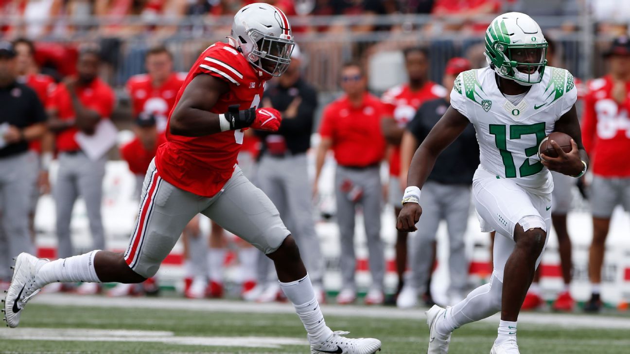 Oregon Ducks beat Ohio State Buckeyes without Kayvon Thibodeaux, Justin  Flowe - ESPN