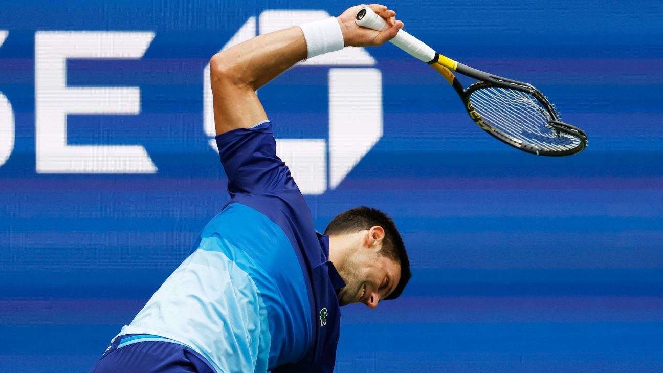 Djokovic was fined for breaking a racket in the US Open final