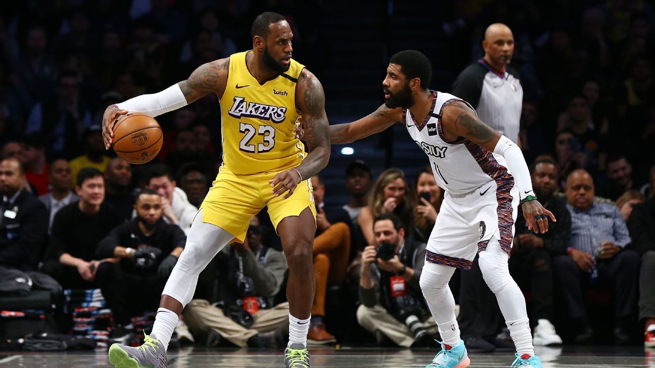 Sources – Los Angeles Lakers only team known to be seeking Brooklyn Nets guard Kyrie Irving in a sign-and-trade deal – ESPN