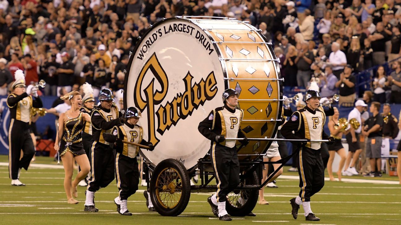 Purdue's band to be without World's Largest Drum vs. Notre Dame, first time sinc..