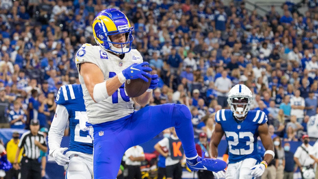 Fantasy football highs and lows from NFL Week 2 Cooper Kupp moving up