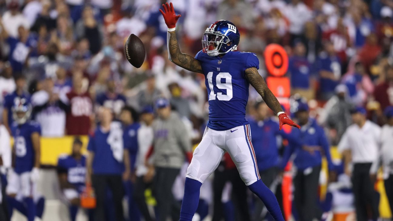 Giants dealing with Kenny Golladay, Kadarius Toney blowups