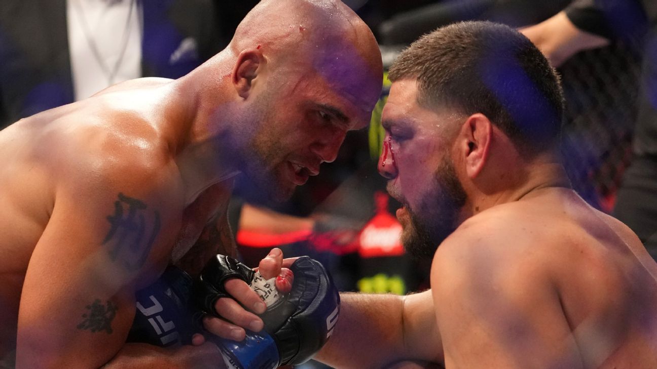 In a clash of titans, Robbie Lawler gets what he 'expected,' outlasts Nick Diaz ..