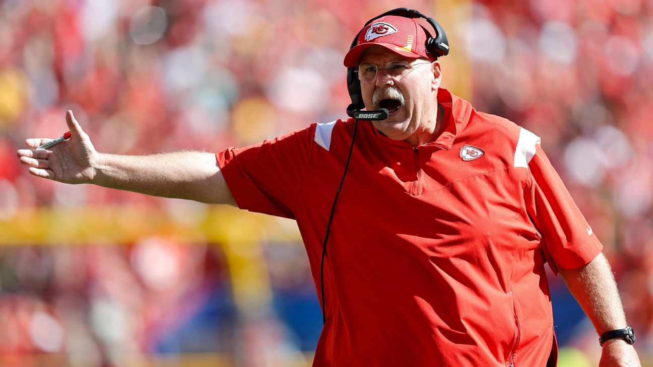 Kansas City Chiefs coach Andy Reid taken to hospital after Sunday's loss, source..
