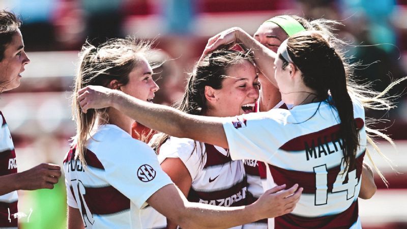 No. 16 Arkansas comes from behind to defeat Rebels, 4-1