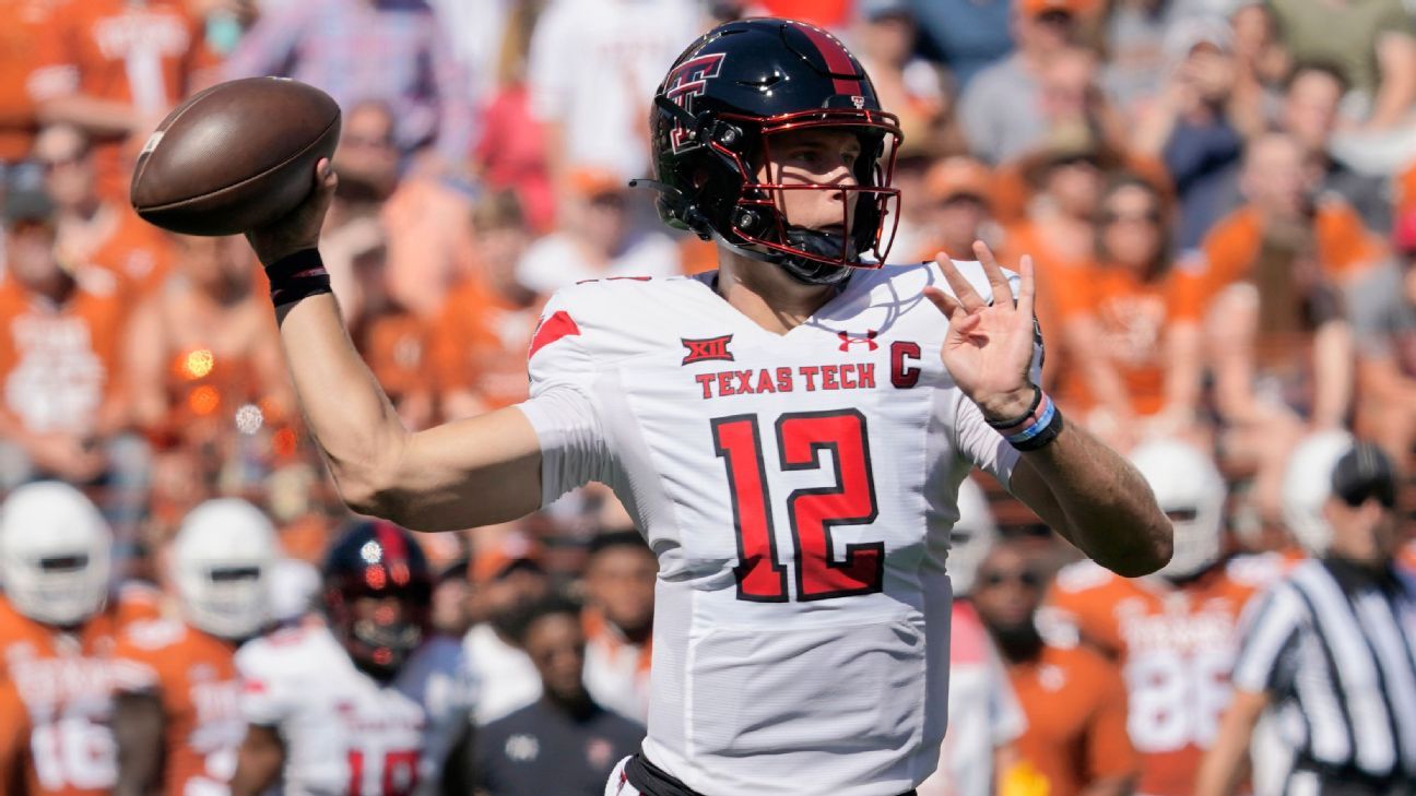 Texas Tech quarterback Tyler Shough expected to be out until November