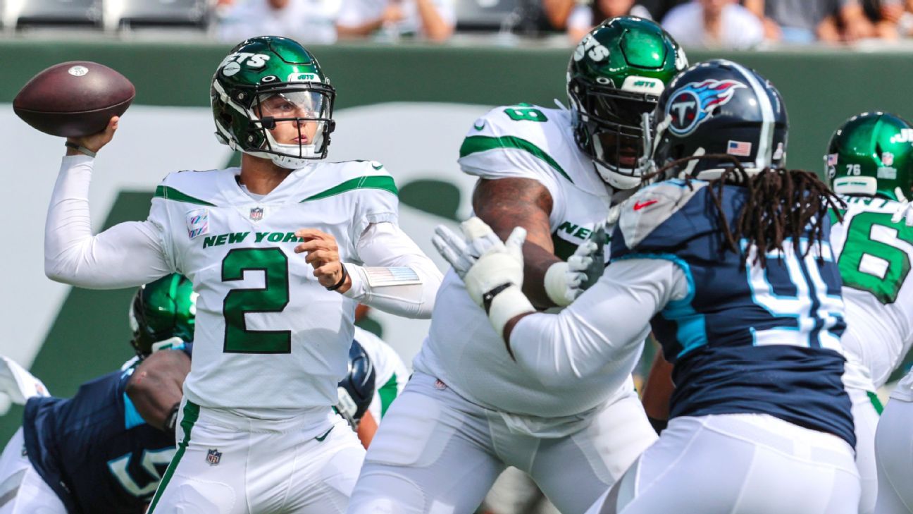 Zach Wilson flashes big-play ability to get 1st win as New York Jets beat Tennes..