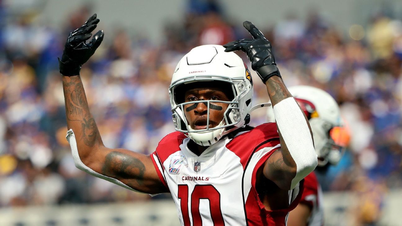 Arizona Cardinals WR DeAndre Hopkins suspended six games for violating PED policy – ESPN