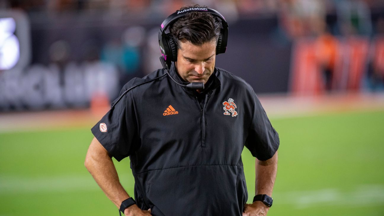 Miami Hurricanes AD Blake James on football coach Manny Diaz: 'Everyone's constantly being evaluated'