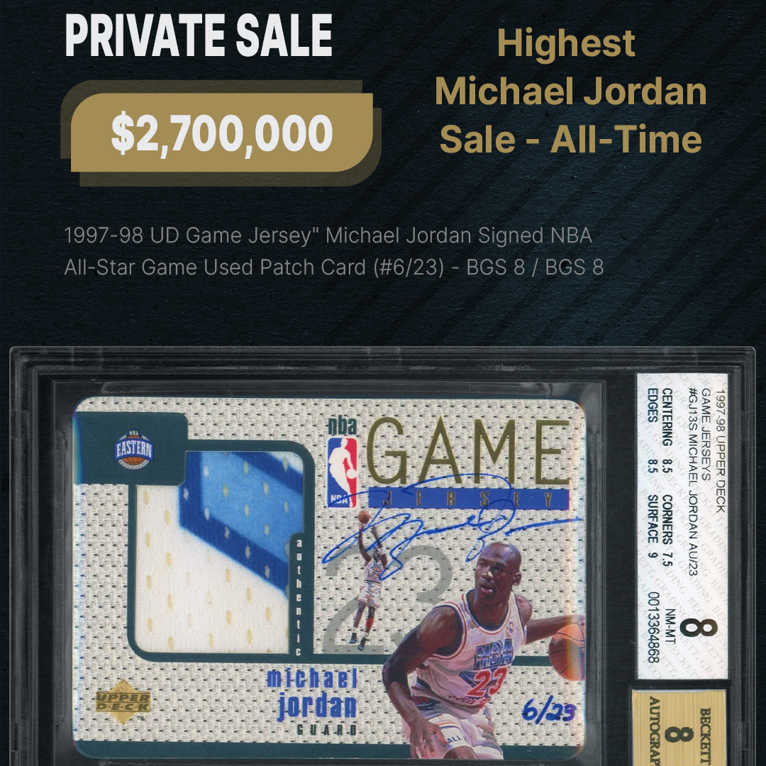 Card's sale for $2.7 million sets Michael Jordan-item record
