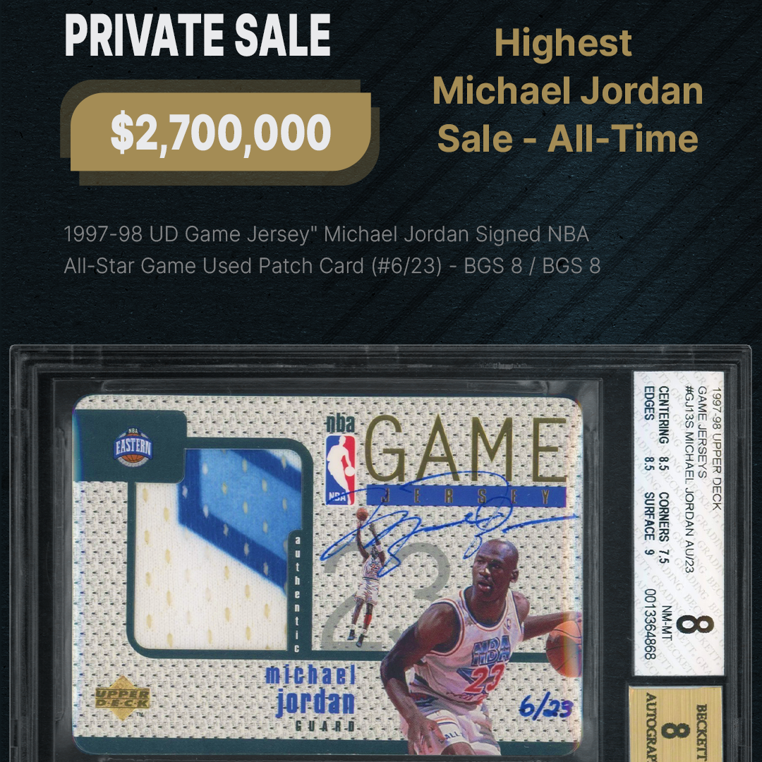 Michael Jordan Signed Game-Worn Patch Card Sells For Record $2.7 Mil