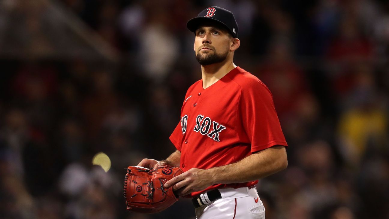 Nathan Evaldi, do Boston Red Sox tendo problemas com rebatida da bola fundamental na derrota para o Houston Astros