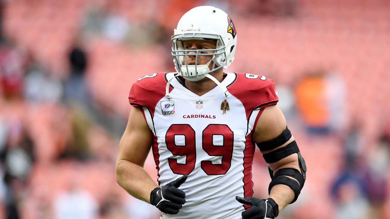 Arizona Cardinals DE J.J. Watt activated from IR ahead of Monday night game vs. ..