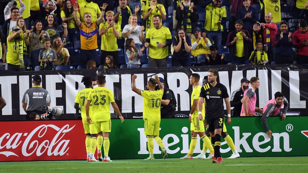 nashville sc vs columbus crew football match summary october 20 2021 espn