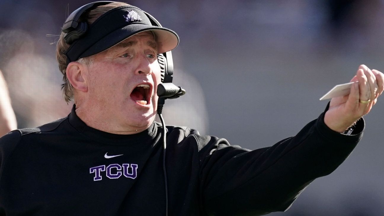 Coach Gary Patterson out at TCU after 20 years, as Horned Frogs continue to stru..