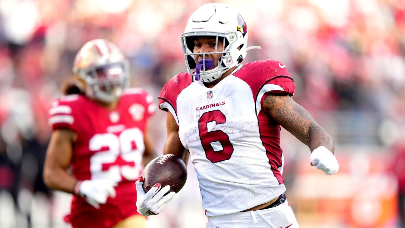 Arizona Cardinals' James Conner Takes Nfl Touchdowns Lead With 45-Yard Score