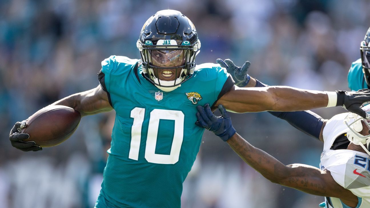 Jaguars vs Chiefs Fantasy Football Worksheet, Week 10