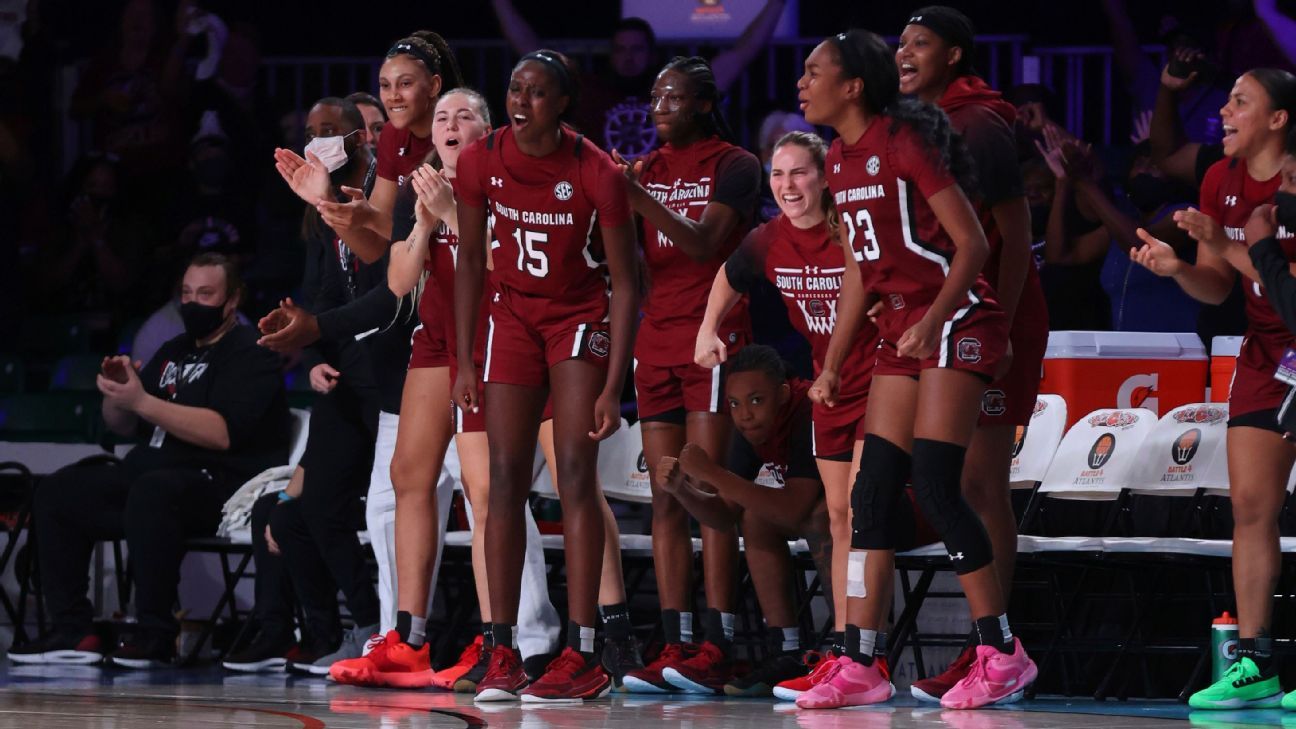 Básquet femenino NCAA South Carolina Gamecocks vence a UConn Huskies