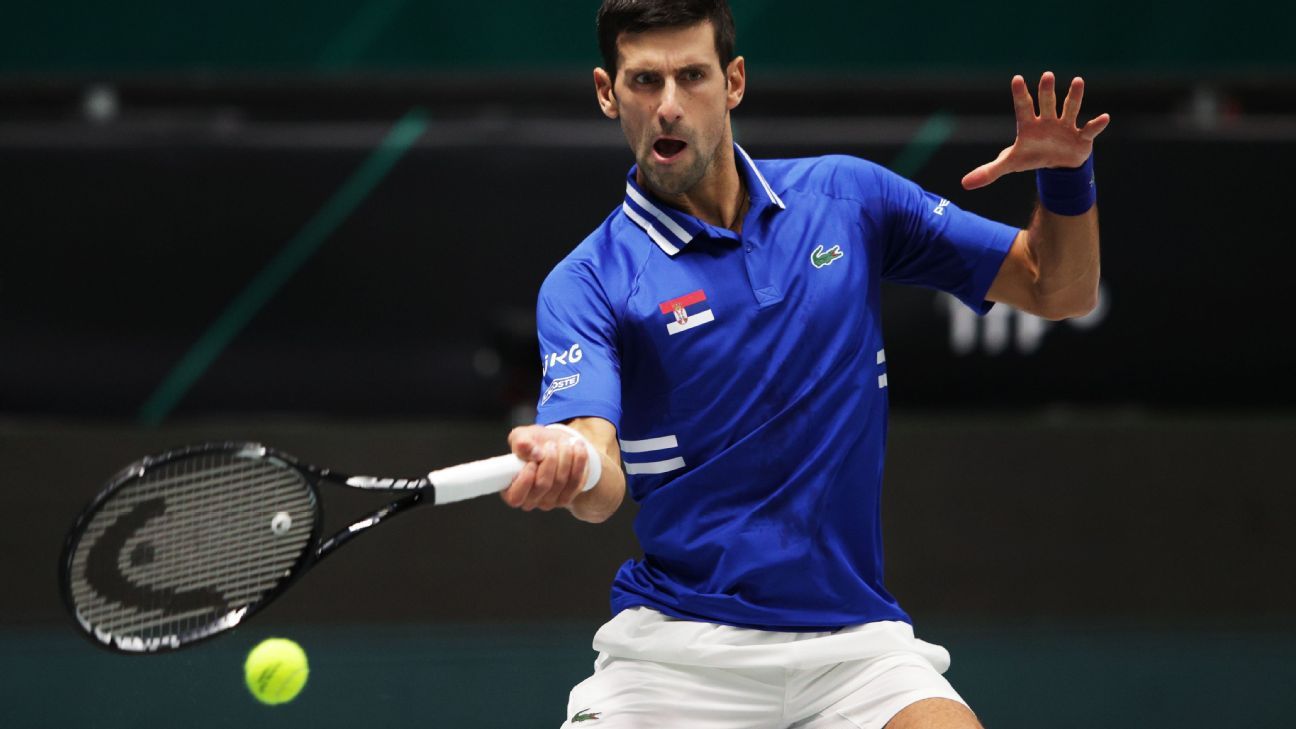 Novak Djokovic leads Serbia past Austria at Davis Cup Finals ESPN