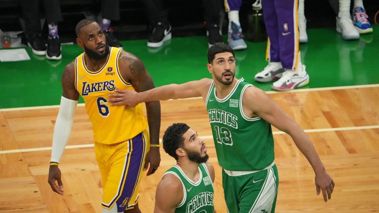 Celtics' Enes Kanter Freedom says he'd welcome sit-down with LeBron James on hum..
