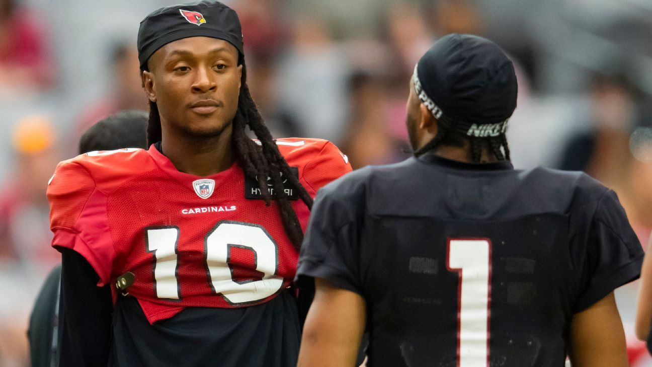 Arizona Cardinals expect Kyler Murray, DeAndre Hopkins to play vs. Chicago Bears, sources say