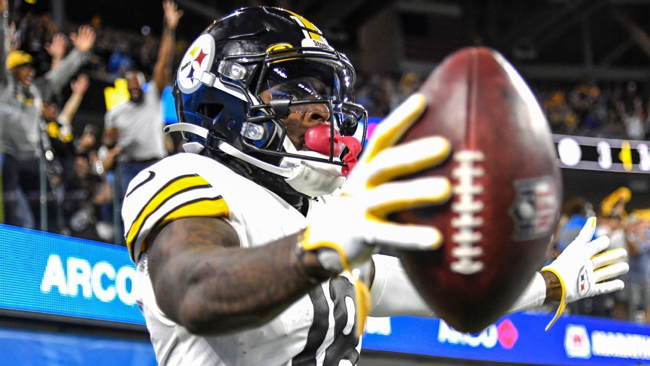 Steelers' Diontae Johnson moves past the drops to become an elite receiver