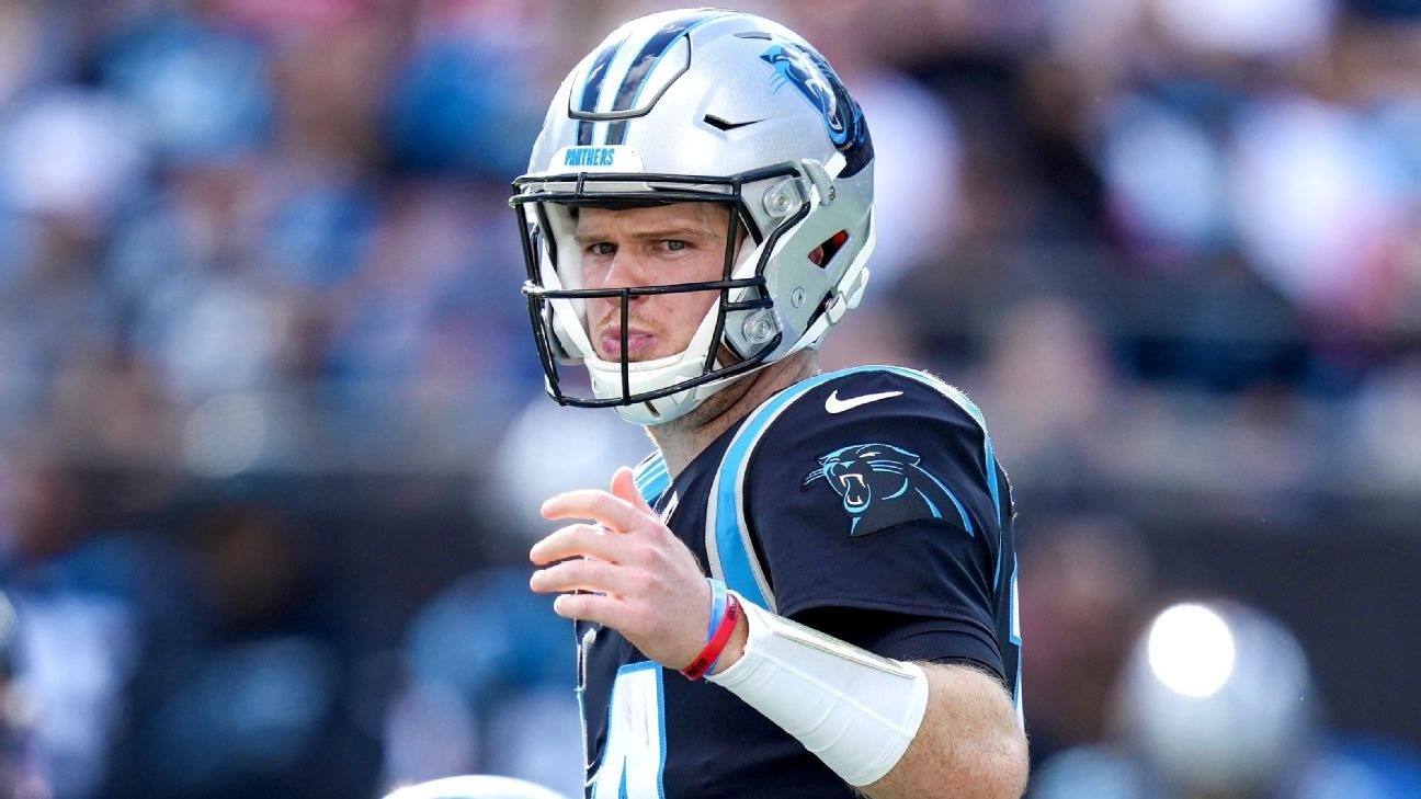 Carolina Panthers' Sam Darnold says he's confident he can be one of the