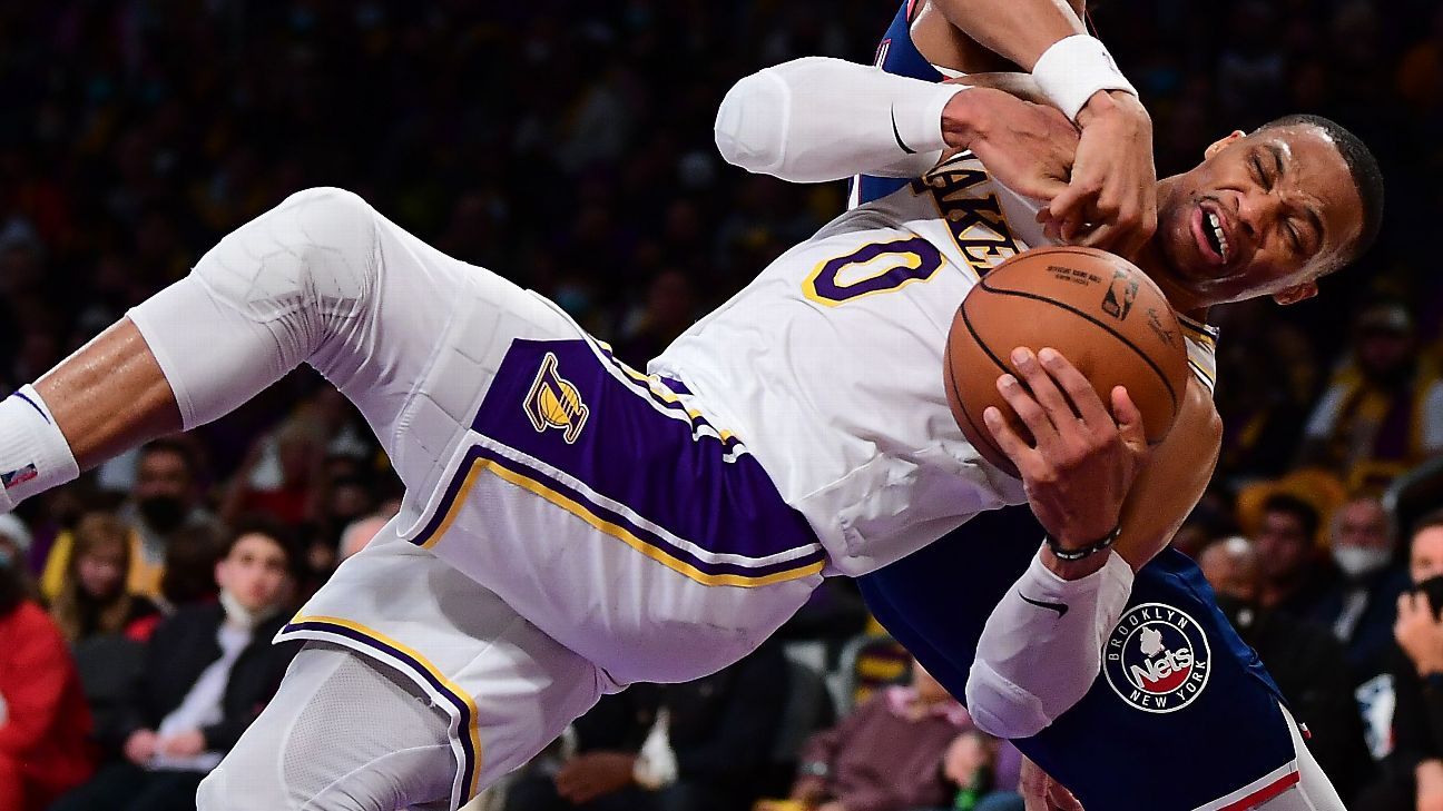 Russell Westbrook, committed to making 'sure I do what I'm supposed to do,' shrugs off slump amid Los Angeles Lakers' skid