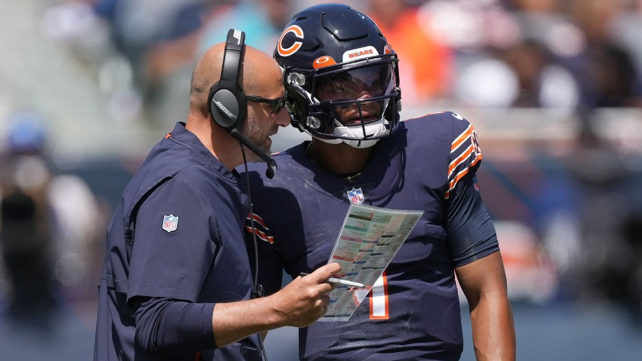 Chicago Bears head coach Matt Nagy, GM Ryan Pace surprise players