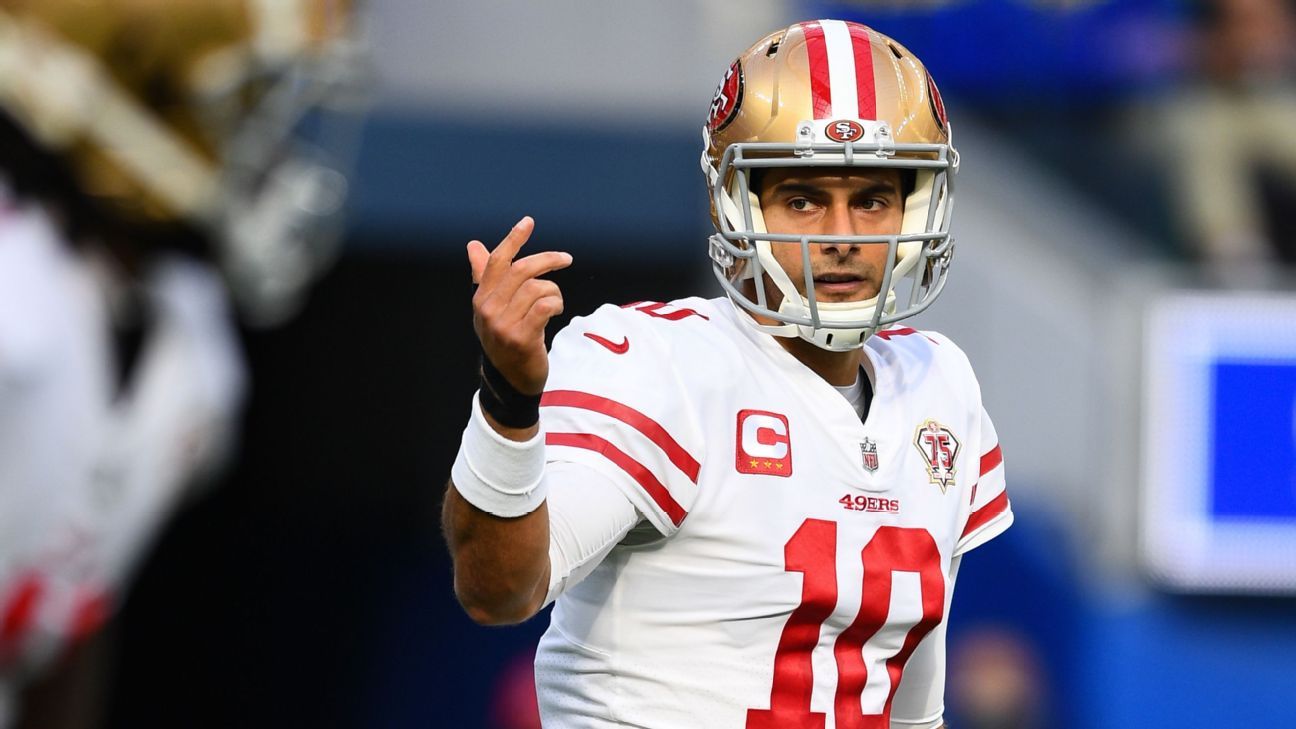 Jimmy Garoppolo leads San Francisco 49ers’ comeback from 17 down to stun Los Angeles Rams in OT clinch NFC playoff spot – ESPN