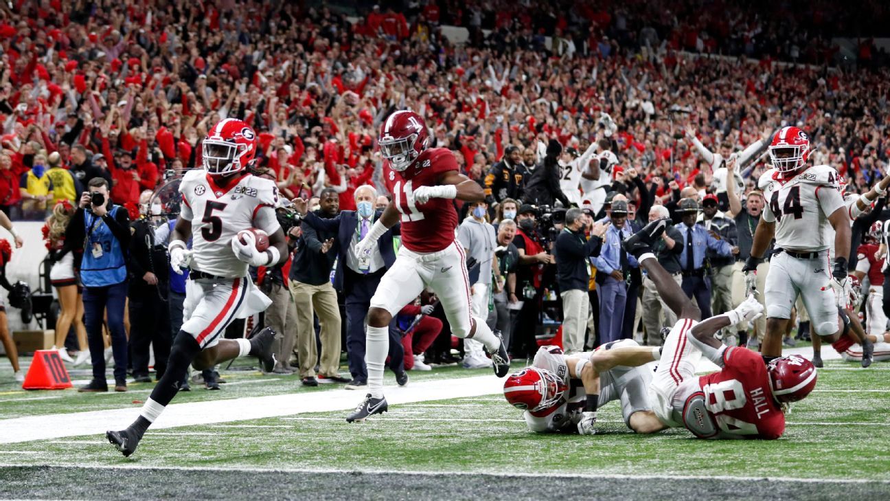 Georgia Bulldogs win rematch vs. Alabama Crimson Tide for first college football national championship since 1980 season – ESPN