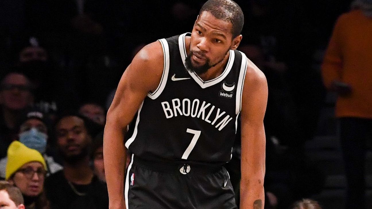 Sources - Brooklyn Nets expect Kevin Durant to miss 4-6 weeks with