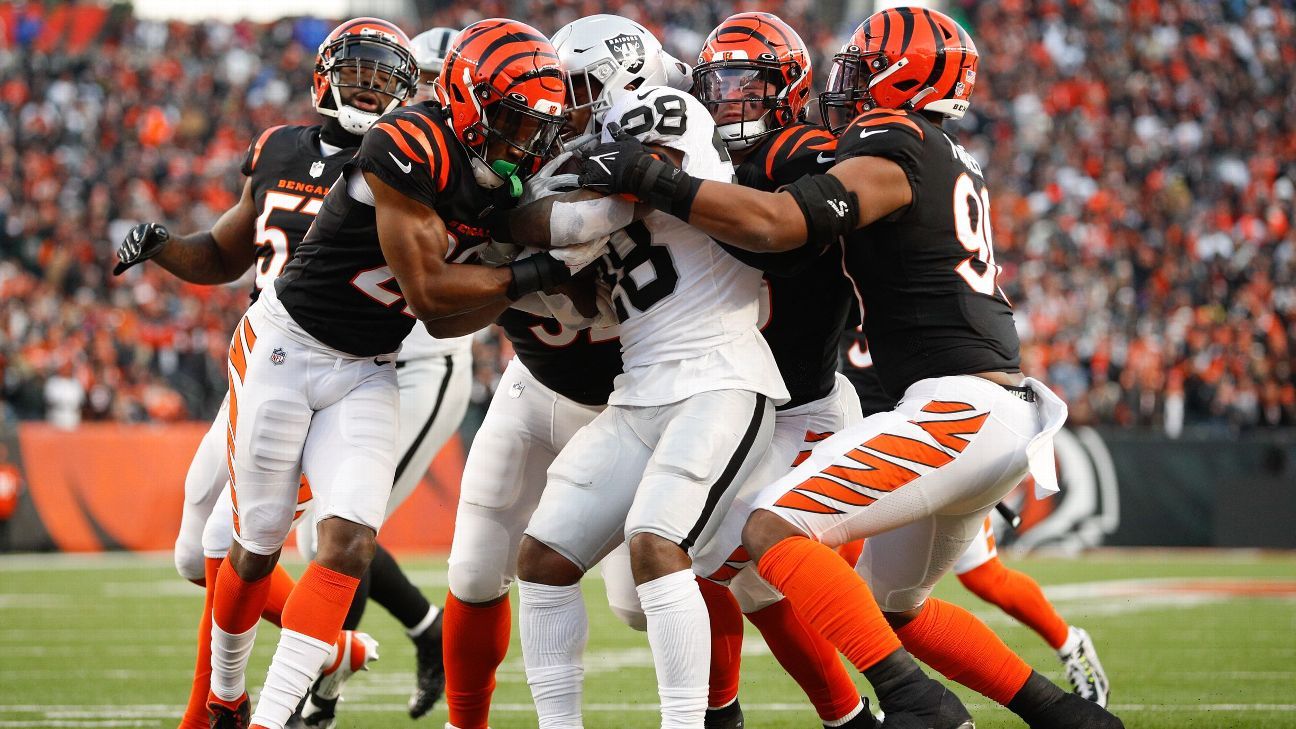 How the Bengals' rebuilt defense is preparing to stop Titans running back Derric..