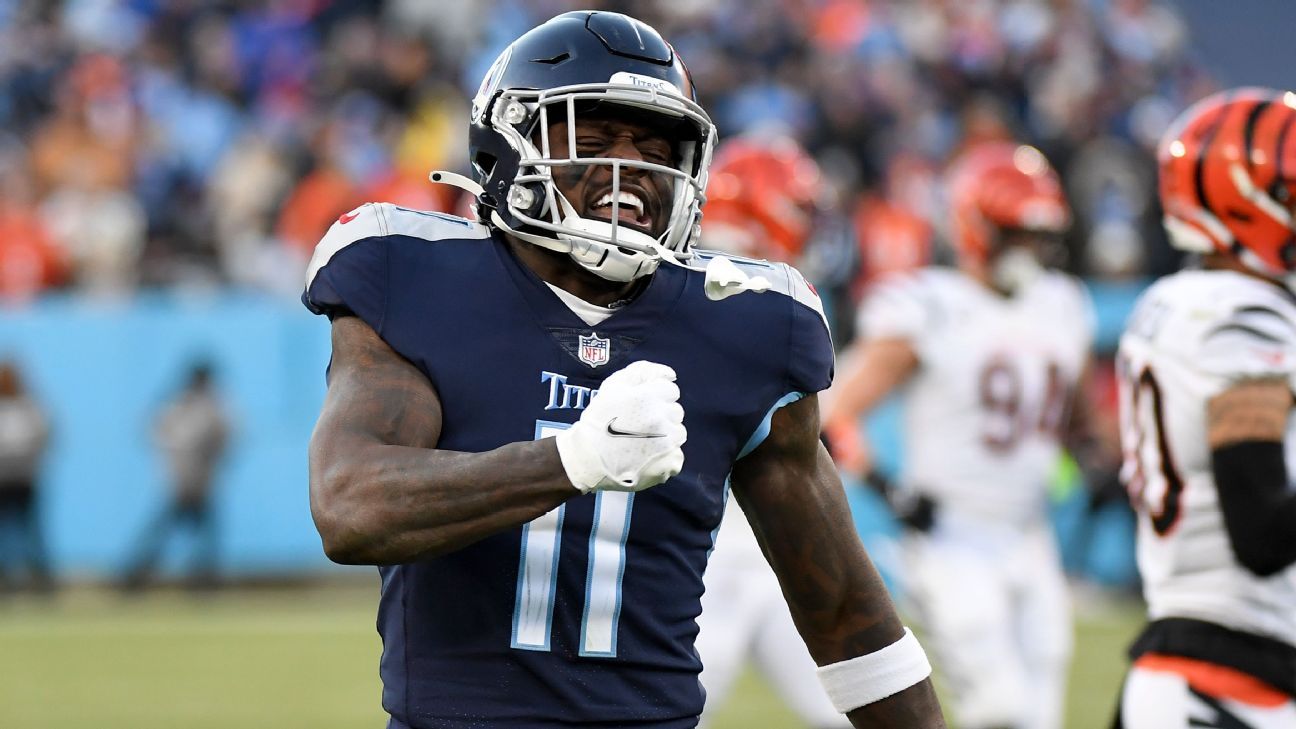 Eagles acquire WR Brown in trade with Titans
