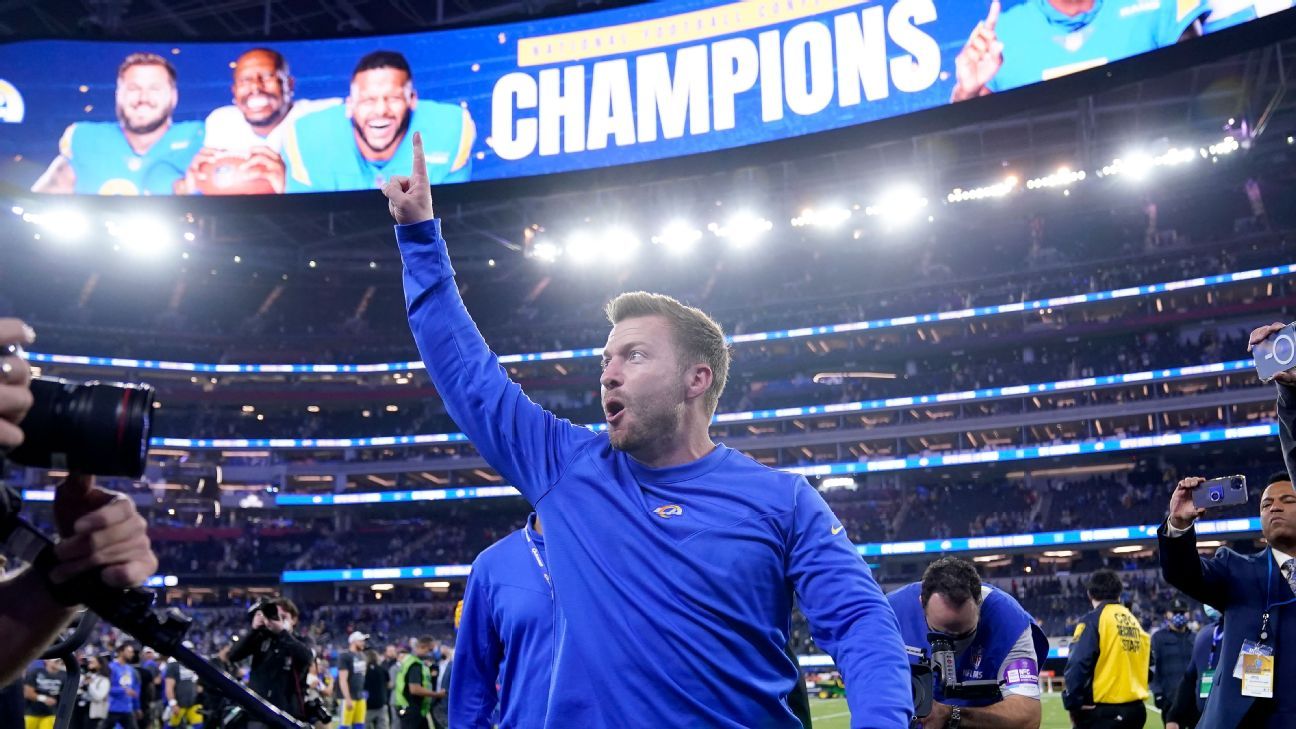 Rams coach Sean McVay announces he signed extension with team during offseason, ..