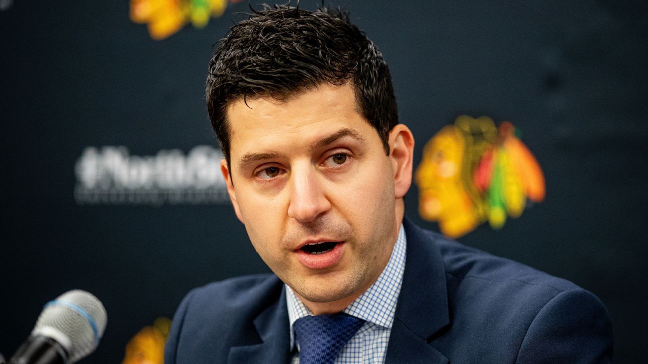 Chicago Blackhawks hire interim general manager Kyle Davidson to be team's perma..