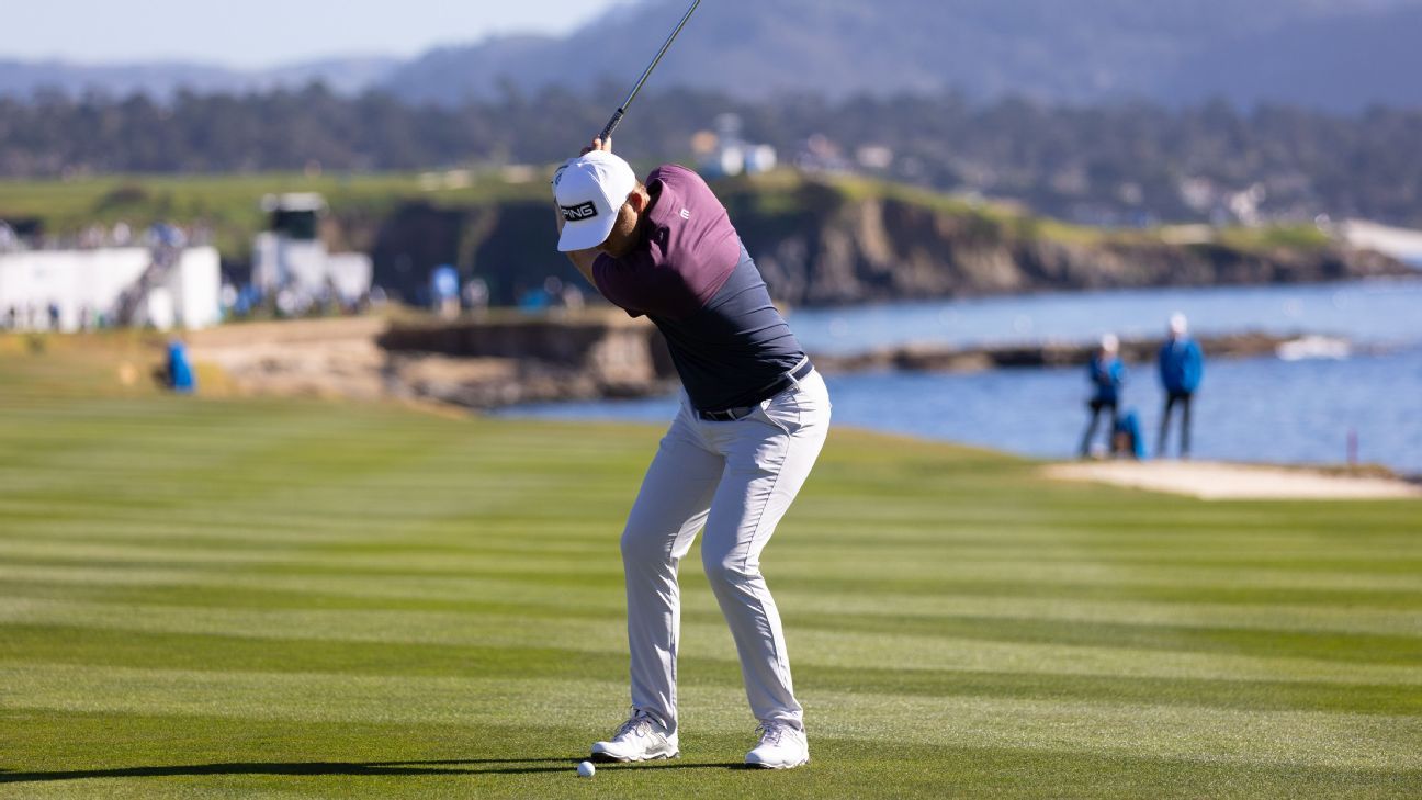 Seamus Power sets 36-hole record at Pebble to lead by 5