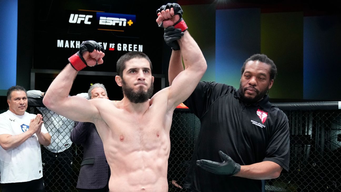 Islam Makhachev domina a Bobby Green en el primer asalto por nocaut técnico y quiere llevarse el próximo título