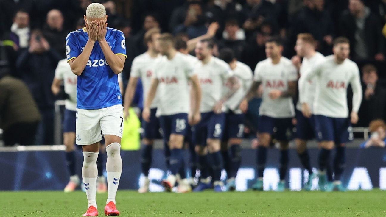 Tottenham make it clear: Frank Lampard's Everton are in the relegation scrap
