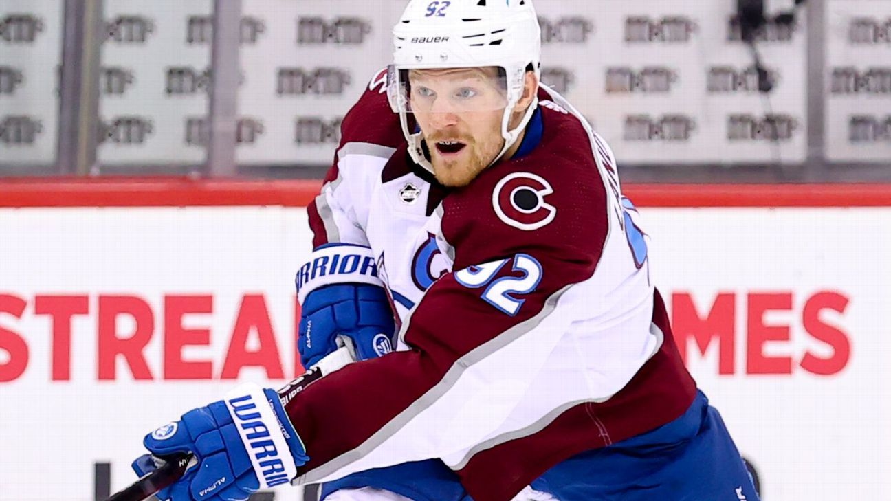 Injured Avalanche star Nate MacKinnon out 1-2 weeks - ESPN