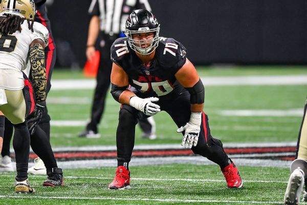 Falcons LT Jake Matthews agrees to $45M extension, sources say - ESPN